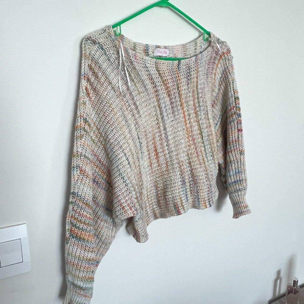 Pink Lily large colorful sweater